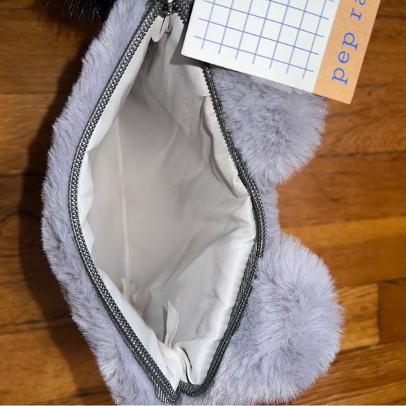 Pep Rally Fuzzy Cat Pencil Pouch. NWT - Picture 3 of 4